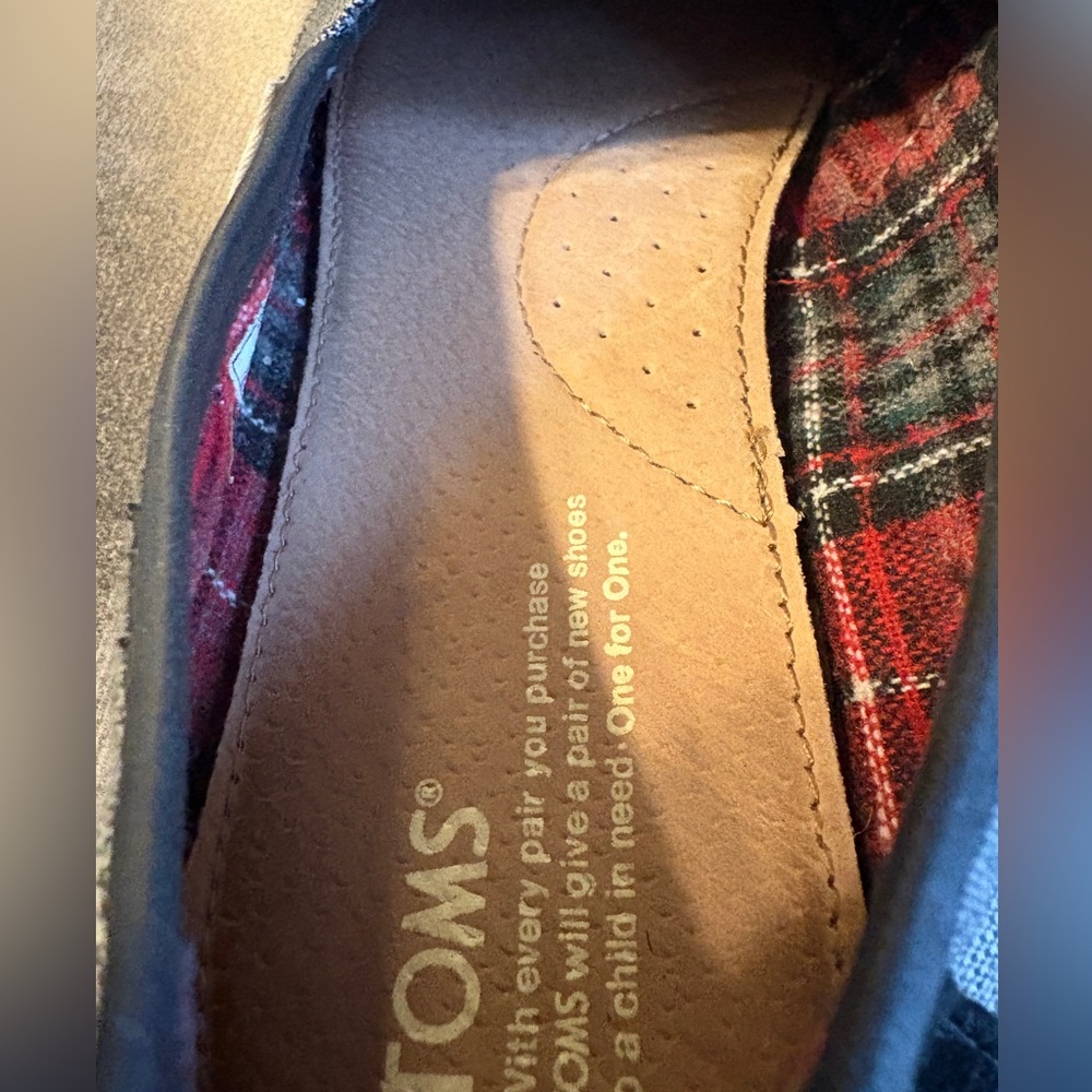 **CLOSET CLOSEOUT** TOMS micro hounds tooth classic alpargatas sz 9 - Picture 6 of 7